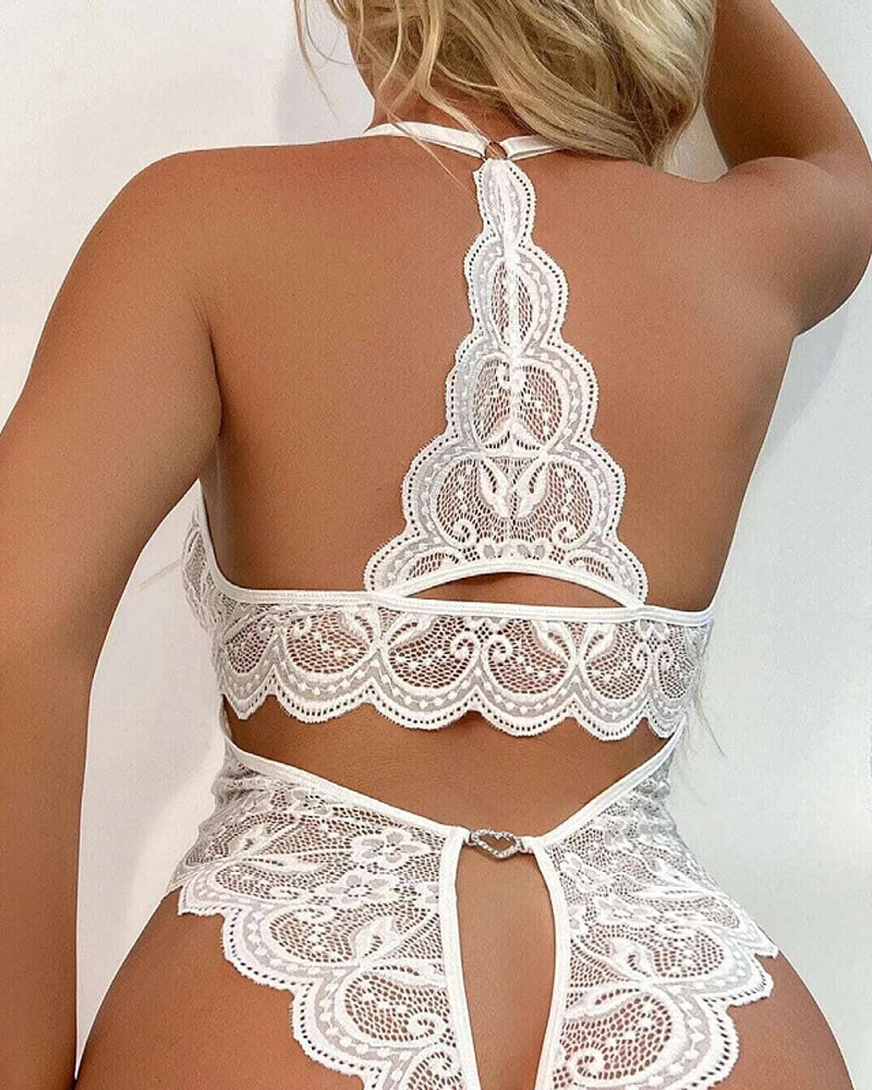 Women's Sxy Lace Bodysuit Pajamas