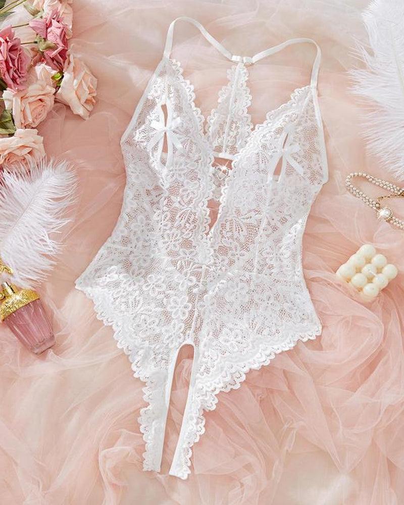Women's Sxy Lace Bodysuit Pajamas
