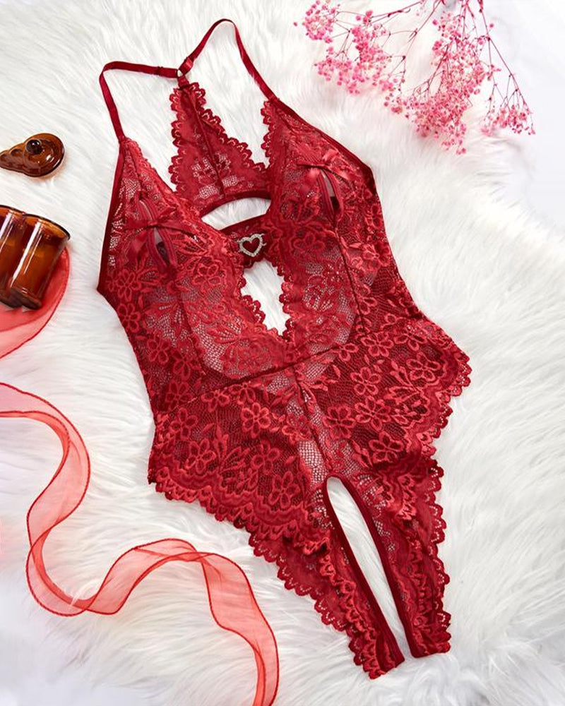 Women's Sxy Lace Bodysuit Pajamas