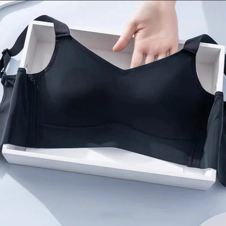 Anti-sagging large breast support Ice Silk bra ( Pack of 3 )